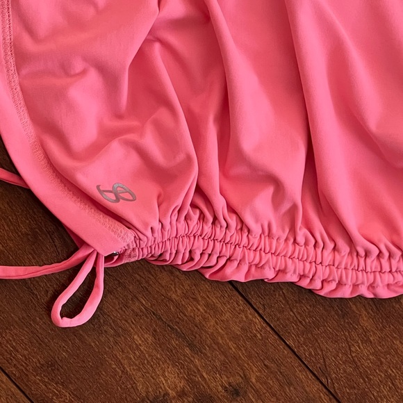 Sofibella Cinched Side Tennis Tank with Built-in Bra - Picture 2 of 8